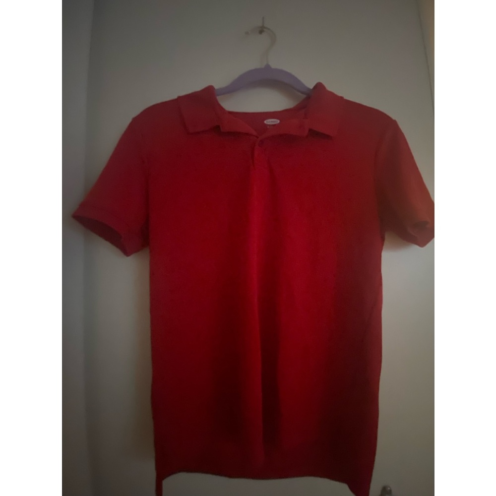 dri-fit kids XL red polo